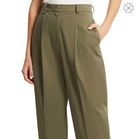 Theory High Rise Carrot Trouser, Size 2, Willow - Picture 1 of 14